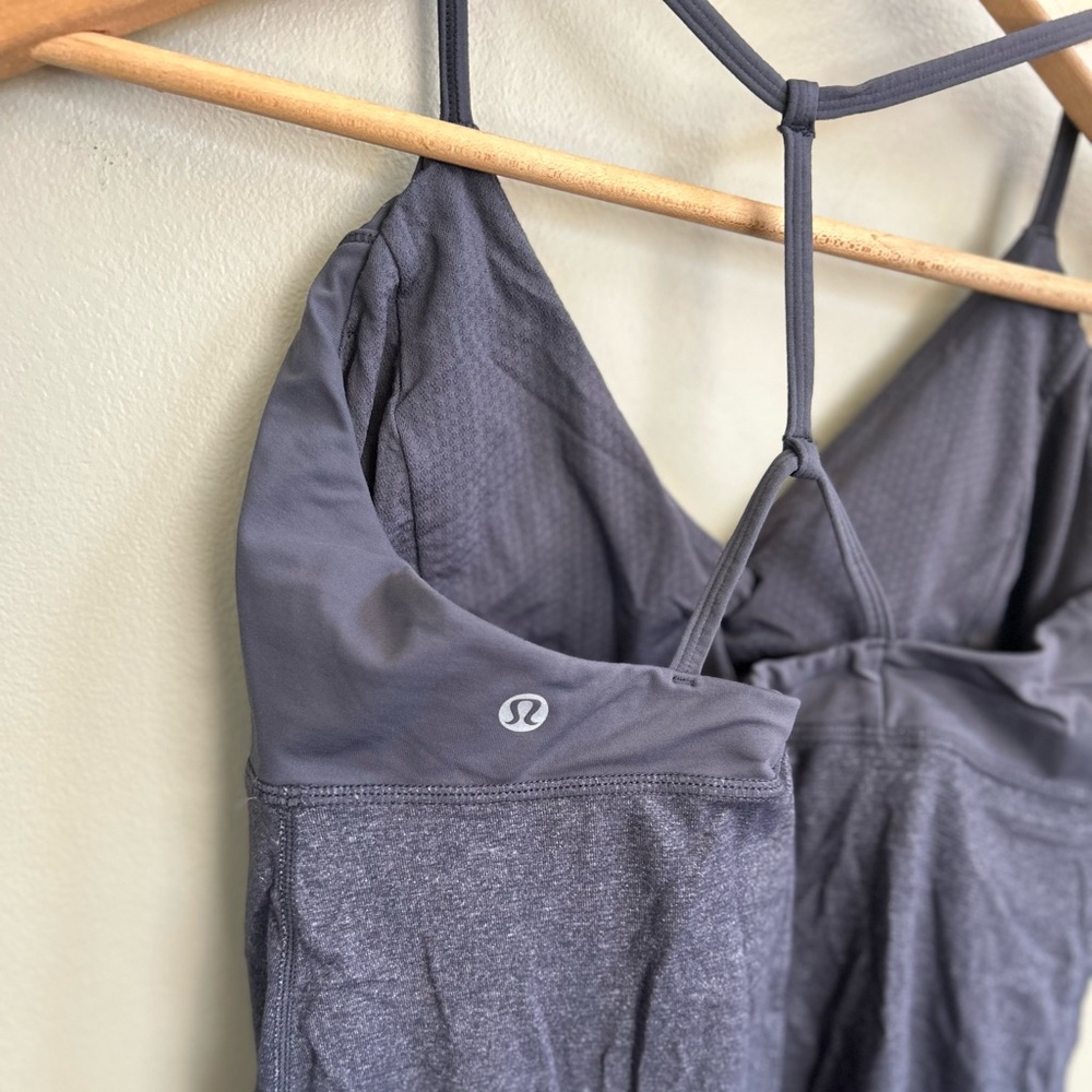 Lulu Grey Tank with Build in Bra Size 6